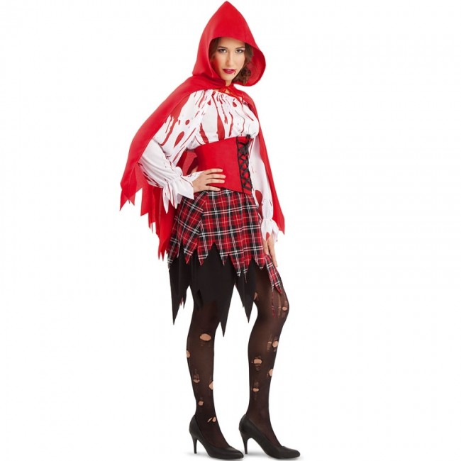 encuesta Frente Molestia ▷ Disfraz Caperucita roja sangrienta para Mujer |【Envío Halloween en 24h】