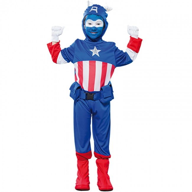 vagón de madera Cuadrante Disfraz Capitán América para niño - Envíos en 24h