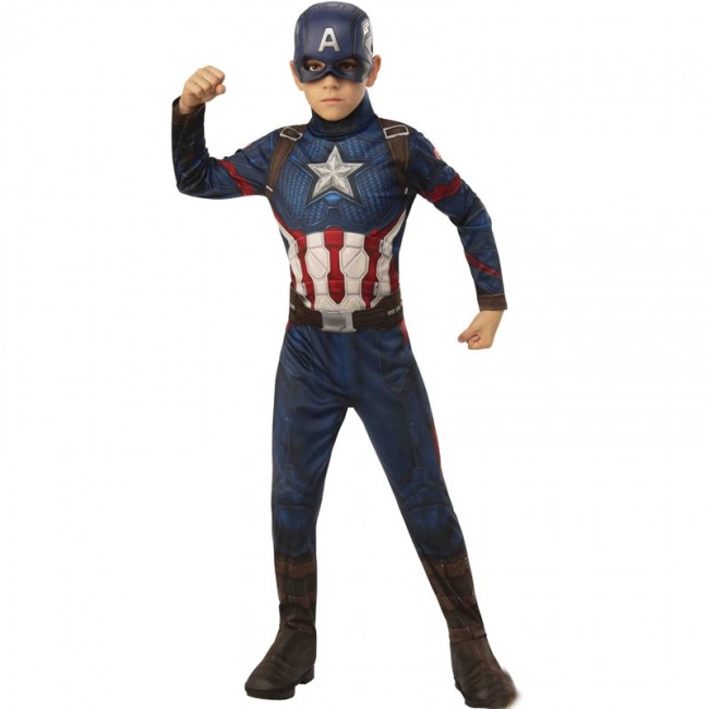 ¿Cómo en cualquier momento María ▷ Disfraz Capitán América Marvel para Niño【Envío en 24h】