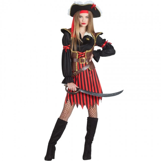 Disfraz de Capitán Pirata para Mujer S