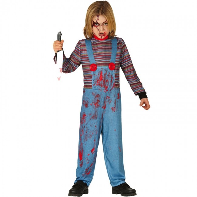 ▷ Disfraz Chucky el muñeco sangriento para Niño |【Envío Halloween en 24h】