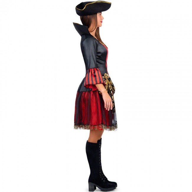 Vestido pirata mujer calaveras Halloween | Talla: M | SKU: DYJ000000805