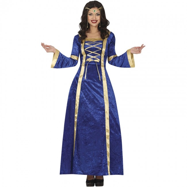 ▷ Disfraz Dama Medieval azul para Mujer