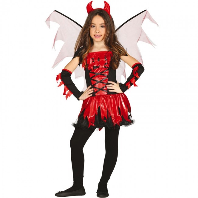 ▷ Demonia con alas para Niña |【Envío Halloween en 24h】