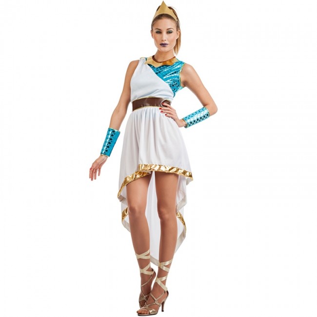 incluye disfraz de diosa para mujer y niña y corona romana Juego de 2 disfraz de diosa griega 