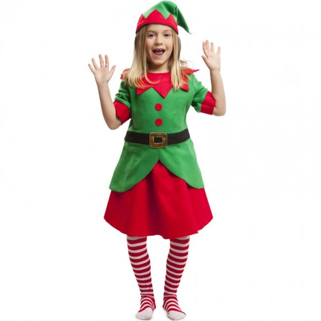 conveniencia Igualmente Ahora ▷ Disfraz Elfa ayudante Papá Noel para Niña de Navidad |【Envío en 24h】