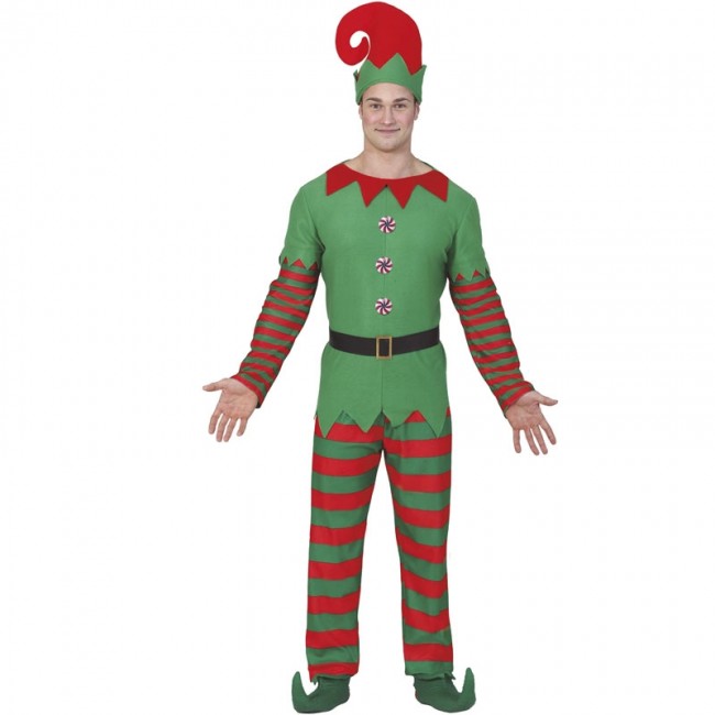 Persona responsable Aumentar Brillante ▷ Disfraz Elfo Papá Noel para Hombre de Navidad |【Envío en 24h】