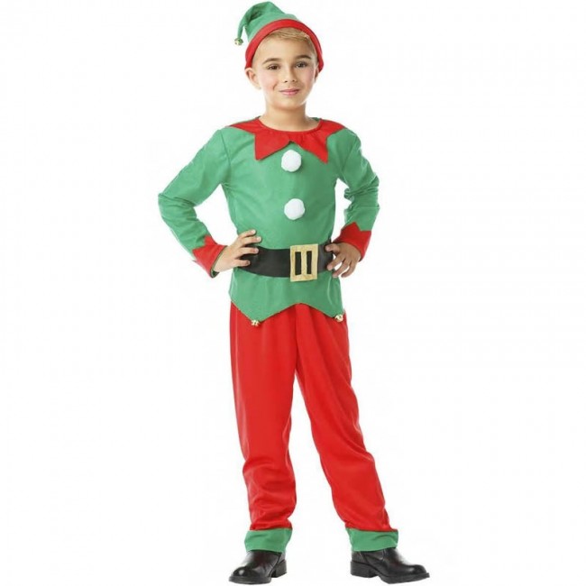 Arenoso Dependiente guapo ▷ Disfraz Elfo para Niño |【Envío Navidad en 24h】