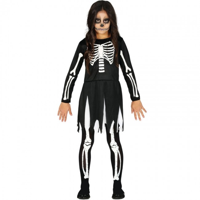 Birmania Polémico productos quimicos ▷ Disfraz Esqueleto de las tinieblas para Niña |【Envío Halloween en 24h】