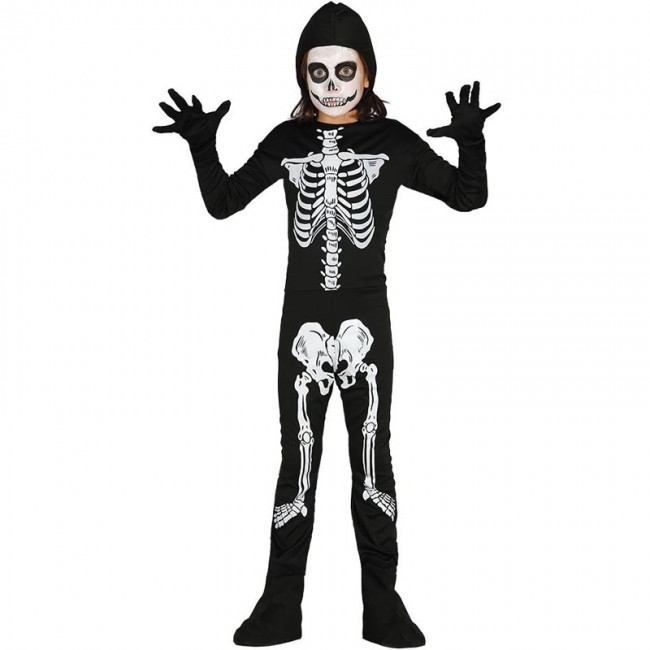 Empotrar Pobreza extrema tensión Disfraz Esqueleto barato niño | Disfraces Halloween en 24h
