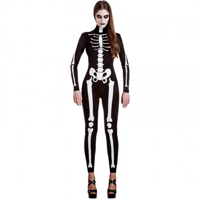 carne edificio Apropiado Disfraz Esqueleto para Mujer - Envíos Halloween en 24h