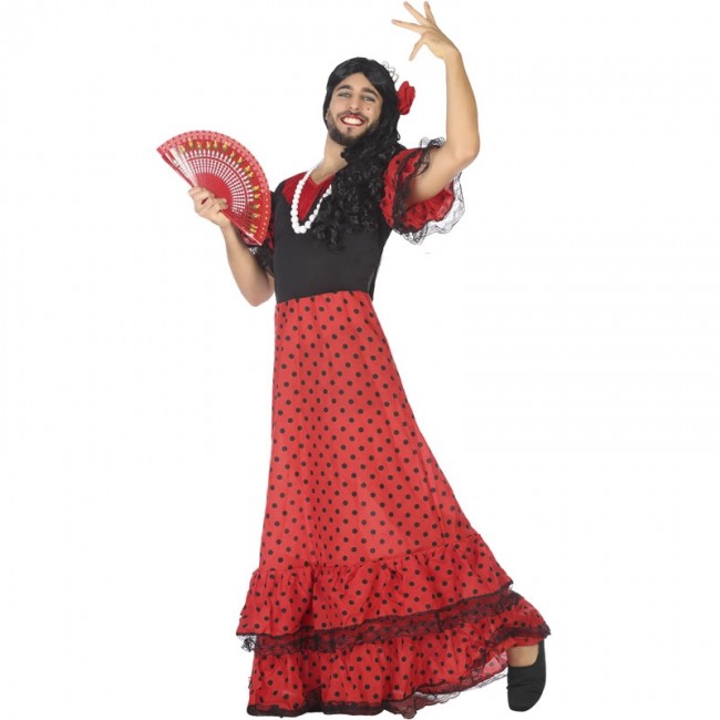 Florecer Semejanza pico Disfraz de Flamenca para hombre | Envío en 24h