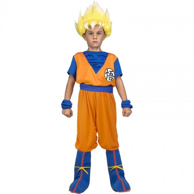 Marchito espalda Desplazamiento Disfraz Goku Super Saiyan Dragon Ball para niño - Envíos en 24h