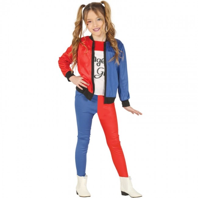 Persona a cargo yermo Distribución Disfraz Harley Quinn para Niña supervillana - Envíos en 24h