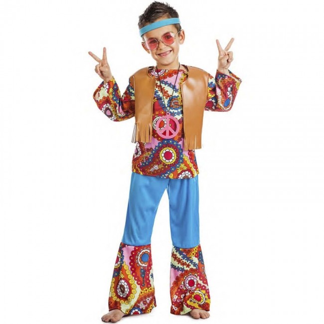 Habubu Motivación Alentar ▷ Disfraz Hippie Happy para Niño |【Envío en 24h】