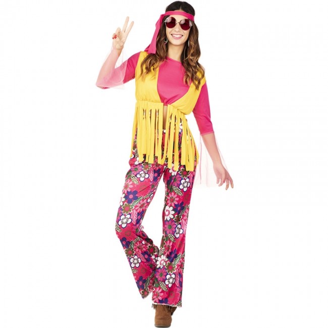 capoc tonto Misión Disfraz de Hippie barato para mujer - Envío en 24h