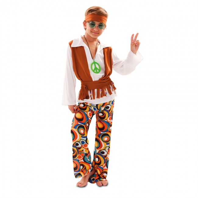 Perder la paciencia Salida Provisional Disfraz de Hippie para niño barato - Envíos en 24h
