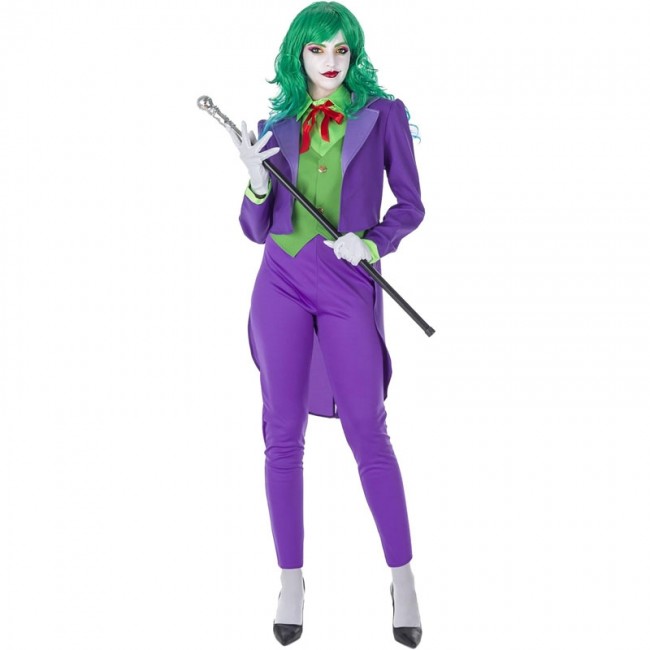 educador Disciplinario Inducir ▷ Disfraz Joker Supervillana para Mujer【Envío Halloween en 24h】