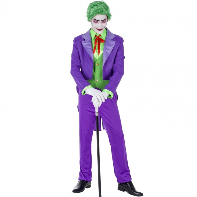 Morado Funidelia DC Comics Suicide Squad para hombre ▶ Superhéroes Disfraz para adultos y divertidos accesorios para Fiestas Villanos Carnaval y Halloween Disfraz de Joker 