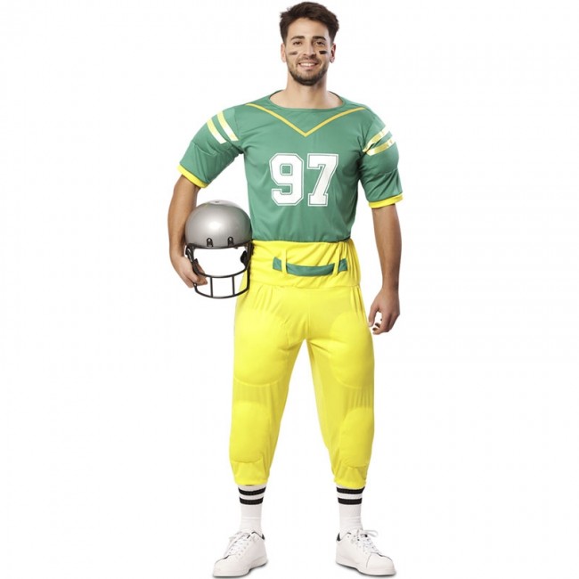 ▷ Disfraz Jugador Fútbol americano verde para Hombre