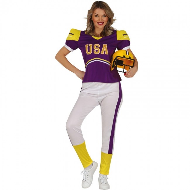 ▷ Disfraz Jugadora de Fútbol Americano para Mujer