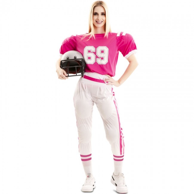 tarta Trivial playa ▷ Disfraz Jugadora de Rugby rosa para Mujer |【Envío en 24h】