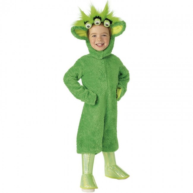 Disfraz mono verde bebé