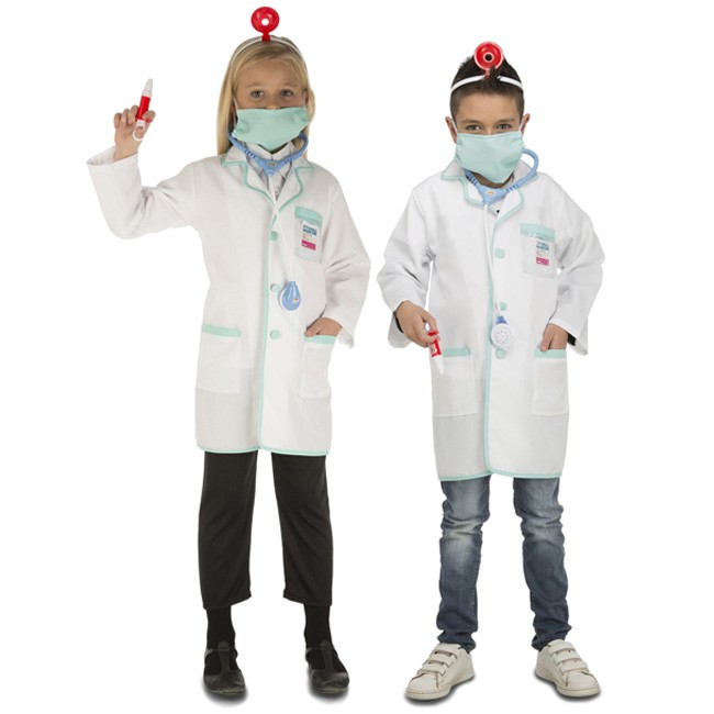 Levántate Fuera de borda montaje Disfraz de Veterinario con accesorios para niños