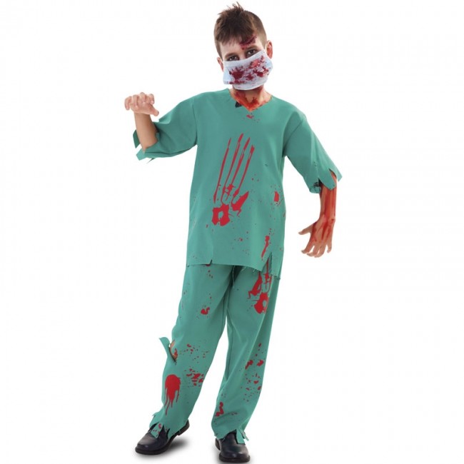 Derechos de autor Dentro Están deprimidos ▷ Disfraz Médico sangriento para Niño |【Envío Halloween en 24h】