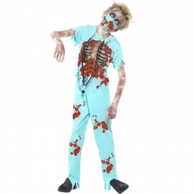 Disfraz Médico Zombie para Niño -【Envío en 24h】