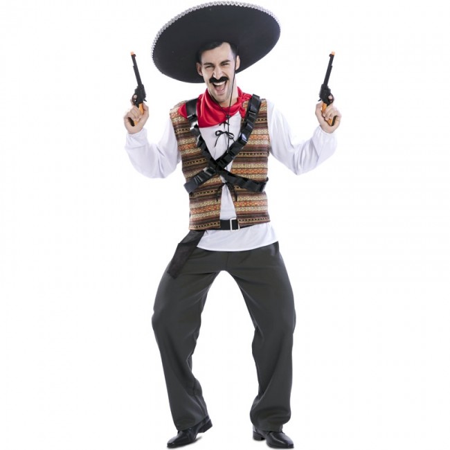 por ciento Equivalente ir al trabajo ▷ Disfraz Mexicano Pistolero para Hombre【Envío en 24h】