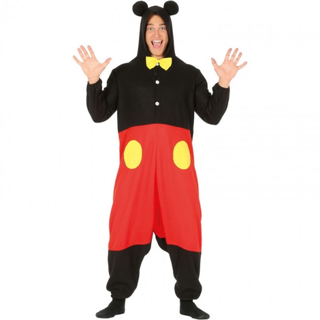 hilo Interactuar exagerar ▷ Disfraz Mickey Mouse Kigurumi para Adulto |【Envío en 24h】