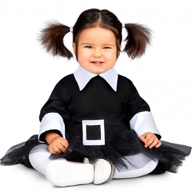 ▷ Disfraz Miércoles Addams para Bebé