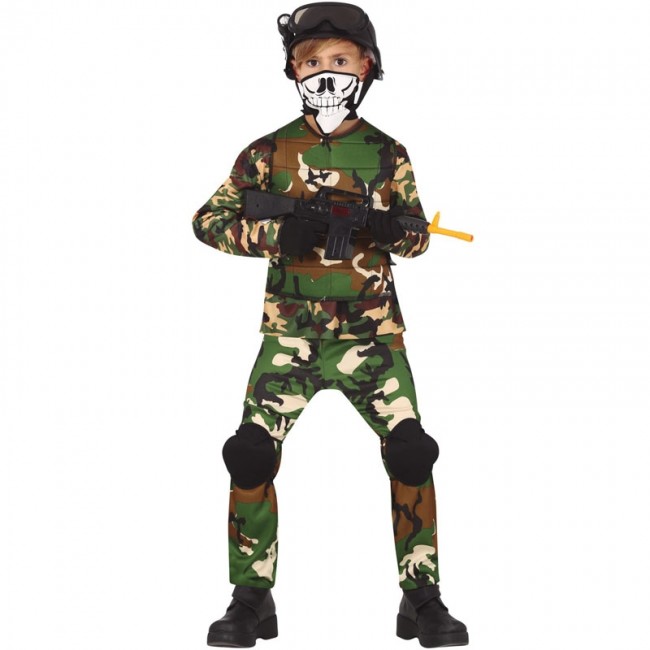 Disfraz de Militar Killer para niño