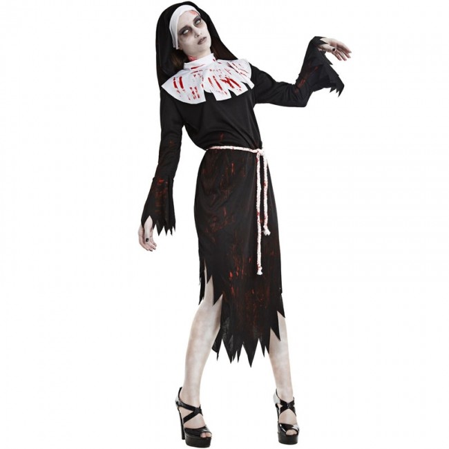 ▷ Disfraz Monja Zombie para Mujer |【Envío Halloween en 24h】