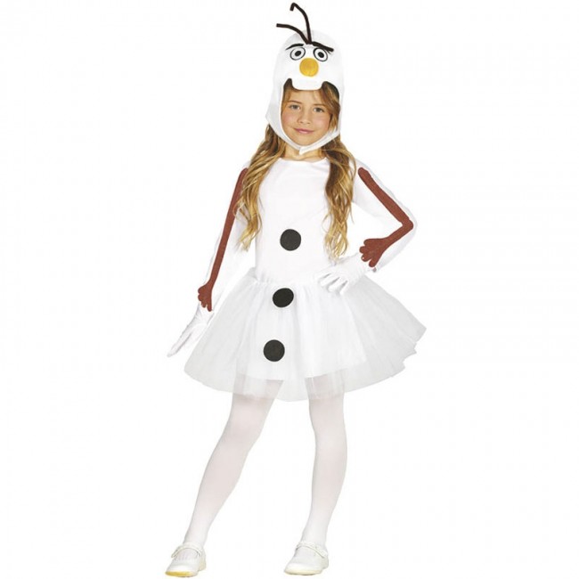 Electrónico asqueroso Egomanía ▷ Disfraz Muñeca de nieve Olaf para Niña de Navidad |【Envío en 24h】