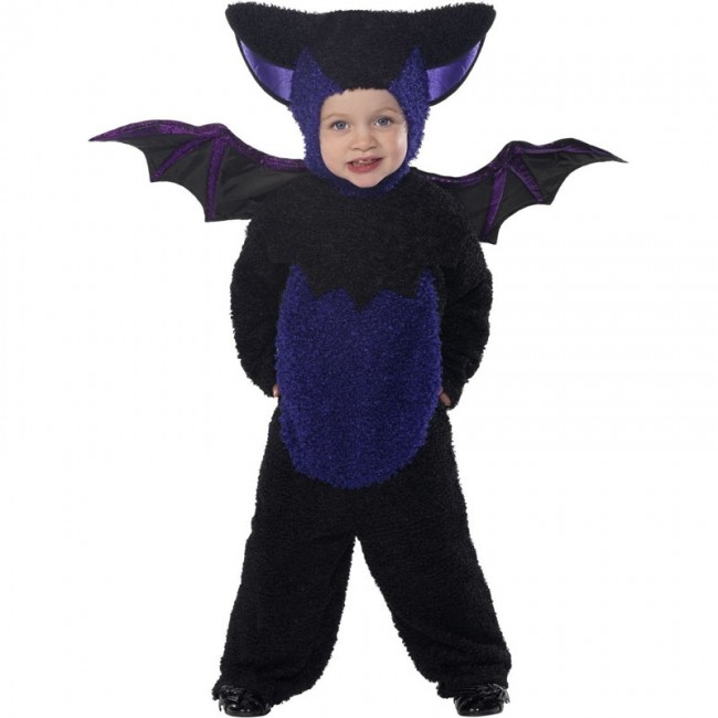  Qvkarw Disfraz de murciélago para bebé, disfraz de murciélago  de manga larga (4-negro, 0-3 meses) : Ropa, Zapatos y Joyería