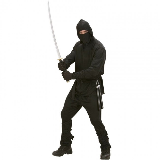 Disfraz de Ninja clásico negro para hombre