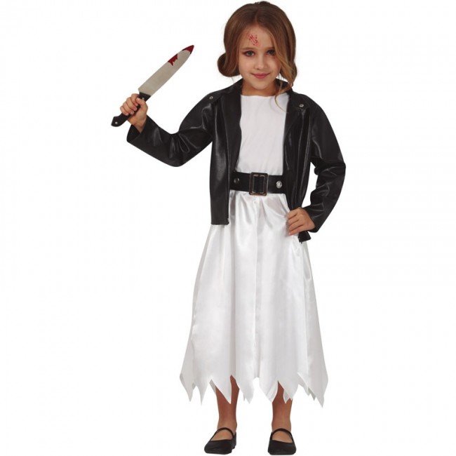 ▷ Disfraz Novia Chucky para Niña |【Envío Halloween en 24h】