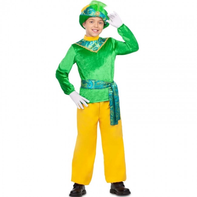 Comprar Disfraz de Rey Mago Verde Infantil - Disfraces Navideños para Niños