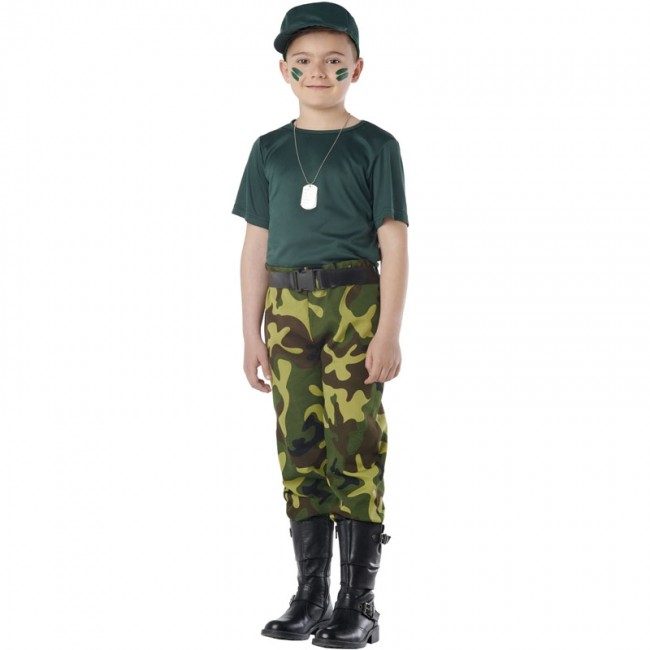 ▷ Disfraz soldado Paramilitar para Niño