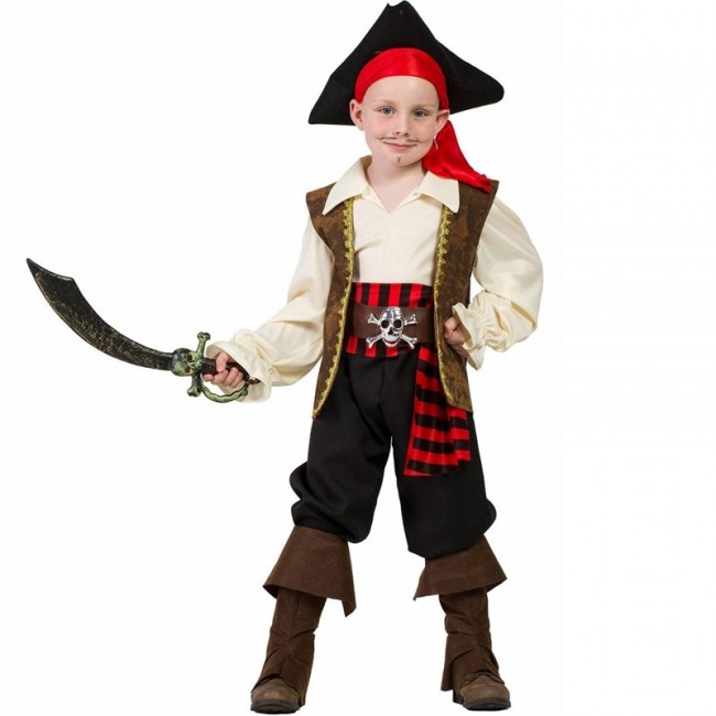 Desbordamiento escena montaje ▷ Disfraz Pirata alta mar para Niño |【Envío en 24h】