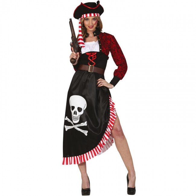 ▷ Disfraz Pirata con sombrero para Mujer |【Envío en 24h】