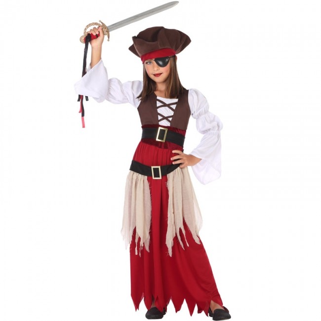 Aleta Espesar Iniciar sesión ▷ Disfraz Pirata del Caribe para Niña |【Envío en 24h】