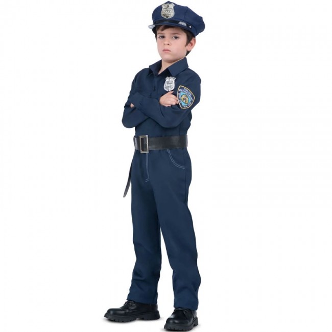 Disfraz de policía local para niño