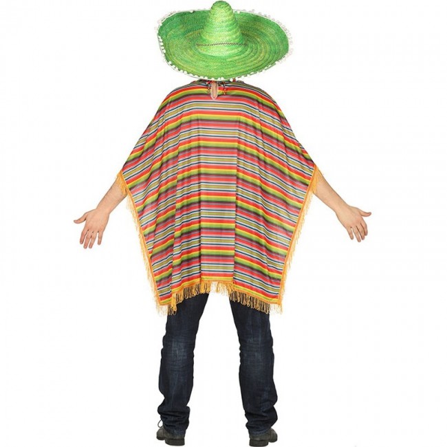 Seguir Los Alpes Panadería ▷ Disfraz Poncho Mexicano para Adulto |【Envío en 24h】