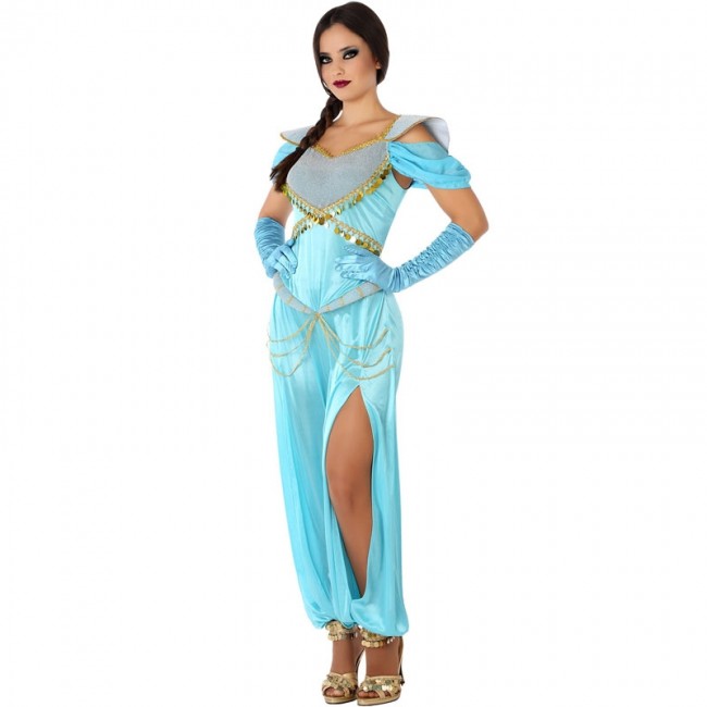 Libro Guinness de récord mundial Condimento De nada ▷ Disfraz Princesa Aladdin para Mujer【Envío en 24h】