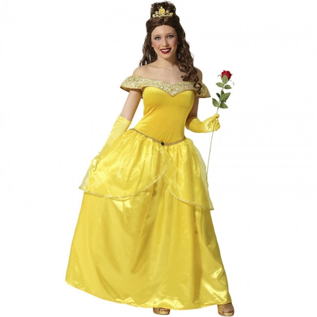 solar Pintura para agregar ▷ Disfraz Princesa La Bella y la Bestia para Mujer |【Envío en 24h】
