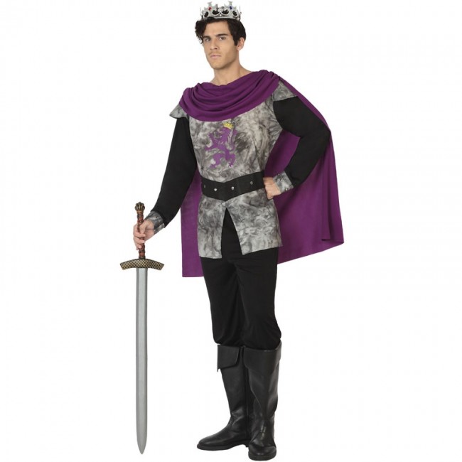 Profesor de escuela damnificados Periodo perioperatorio ▷ Disfraz Rey medieval gris para Hombre |【Envío en 24h】