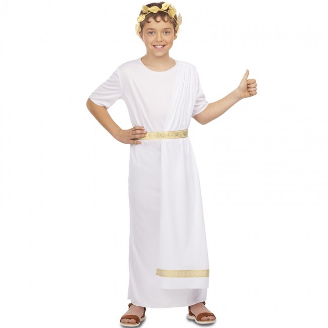 Inconsciente freír Hong Kong ▷ Disfraz Romano Blanco para Niño【Envío en 24h】